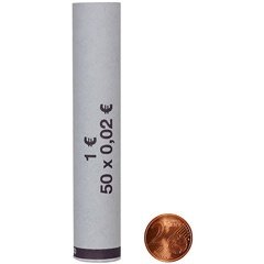 Münzhülsen 2 Cent (80er Pack)