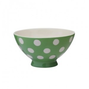 Müslischale, grüne Punkte