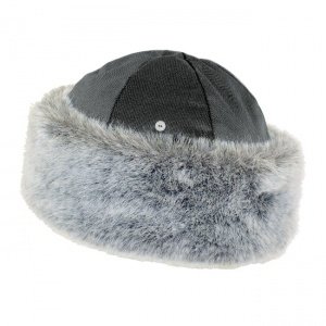 Mütze Moskau, grau Webpelz-Besatz, Einhe