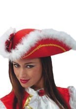 Musketier Dreispitz rot