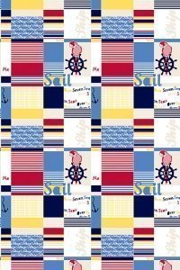 Muster-Tapete sail away