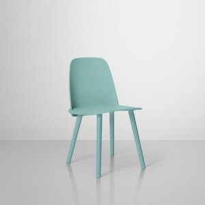 Muuto Nerd Holz Stuhl Türkis