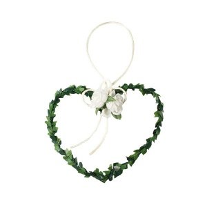 Myrtenschmuck Herz, klein, creme