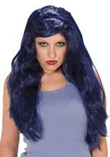 Mystische Wahrsagerin Perücke blau