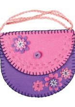 Nähset für eine Filztasche lila-rosa