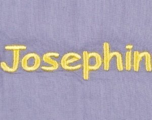 Namens Stickerei GELB