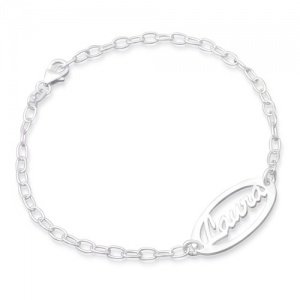 Namensarmband Silber