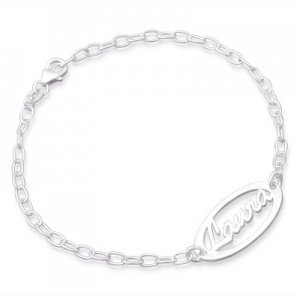 Namensarmband Silber