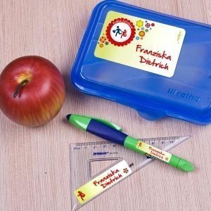 Namensaufkleber *Endlich Schulkind* (Mot