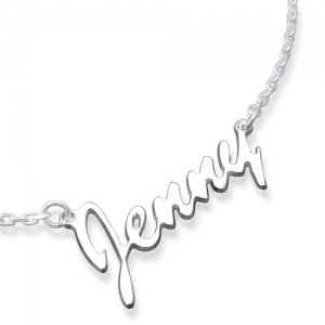 Namenskette Silber
