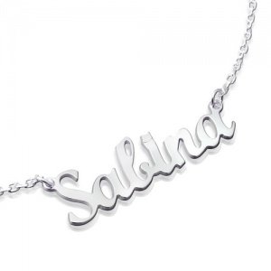 Namenskette Silber