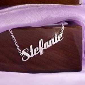 Namenskette in silber oder vergoldet