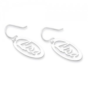 Namensohrringe Silber