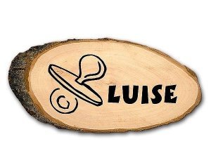 Namensschild aus Holz für die Kinderzimm