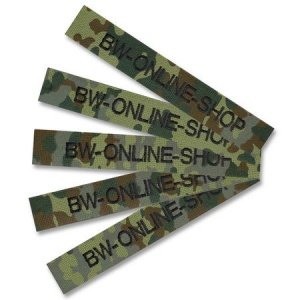 Namensstreifen mit Klett 5er-Satz fleckt