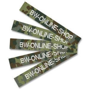 Namensstreifen mit Klett 5er-Satz fleckt