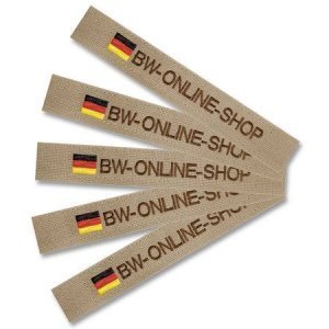 Namensstreifen mit Klett 5er-Satz khaki 