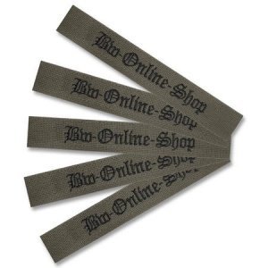 Namensstreifen mit Klett 5er-Satz oliv /