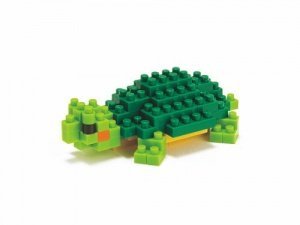Nanoblock Schildkröte red-eared Slider 3D-Puzzle bestehend aus über 70 Teilen