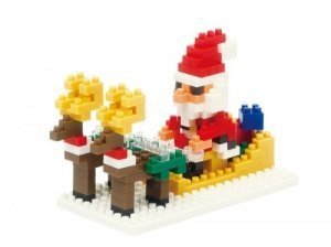 Nanoblock Weihnachtsmann und Rentier