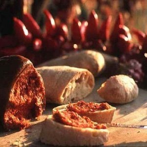 Nduja scharfe Streichwurst aus Kalabrien