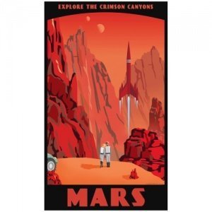 NEUCrimson Canyons of Mars Poster