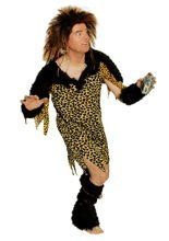 Neandertaler Kostüm gelb-schwarz