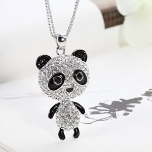 Halskette mit Panda-Anhänger