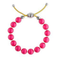 Neon Pearl Charm Armband