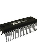 Nerd Kamm Mikrochip schwarz