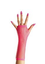 Netzhandschuhe neonpink