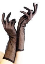 Netzhandschuhe schwarz