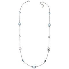 Neva Long Blue Halskette