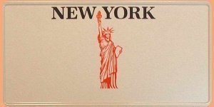 New York Autokennzeichen -Freiheitsstatu