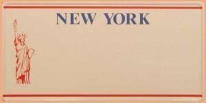 New York Autokennzeichen mit Freiheitsst