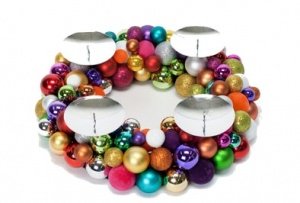 Nic Duysens Adventskranz mit Kugeln