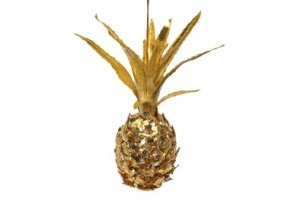 Nic Duysens Christbaumschmuck Ananas gol