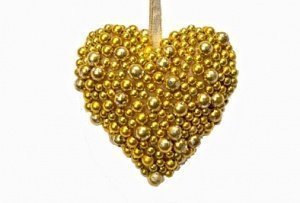 Nic Duysens Christbaumschmuck Herz in go