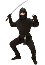 Ninja Kinderkostüm Krieger schwarz