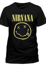 Nirvana Smiley T-Shirt schwarz