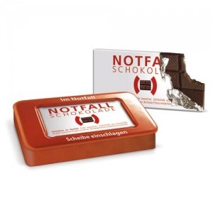 NOTFALLSCHOKOLADE in der Dose