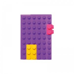 Noppen Notizbuch aus Silicon Farbe Lila