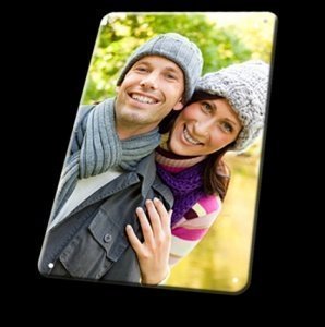 Nostalgie-Blechschild 20 x 30 cm mit Fot