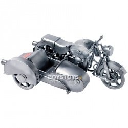 Nostalgie Gespann Motorradmodell 24cm