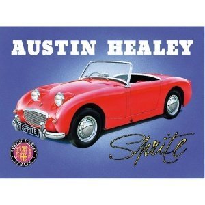 Nostalgie-Schild "Austin Healey Sprite"
