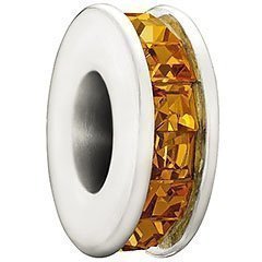 November Topaz Flicker Bead