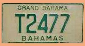 Nummernschild Bahamas