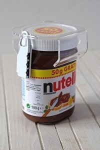 Nutella lock chocosafe® Nutella Schloss transparent, mit weißem Vorhangschloss