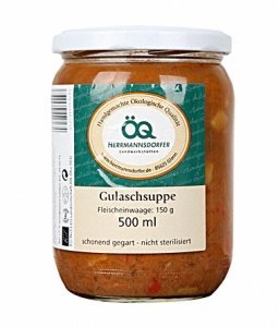 ÖQ Herrmannsdorfer Gulaschsuppe Glas Bio