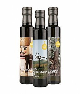 Öl Set mit Walnussöl, Kürbiskernöl und O